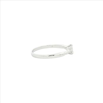 NO RESERVE 0.63 Ct Cubic Zirconia 925 Sterling Silver Ring