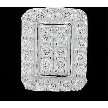 NO RESERVE 0.63 Ct Round Cubic Zirconia 925 Sterling Silver Pendant