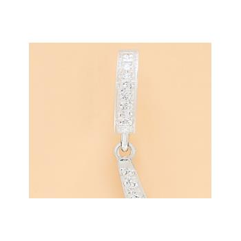 NO RESERVE 0.63 Ct Round Cubic Zirconia 925 Sterling Silver Pendant