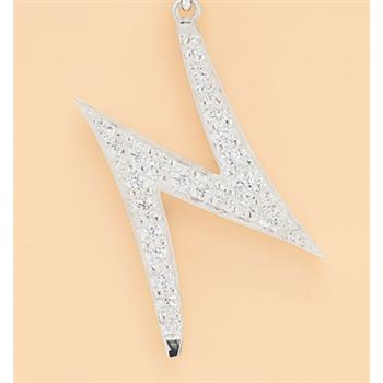 NO RESERVE 0.63 Ct Round Cubic Zirconia 925 Sterling Silver Pendant