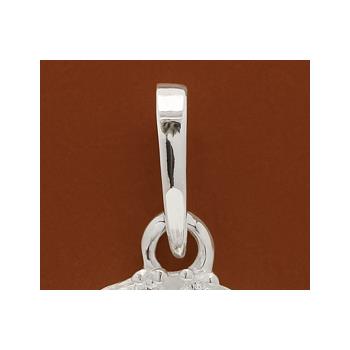 NO RESERVE 0.64 Ct Round Cubic Zirconia 925 Sterling Silver Pendant