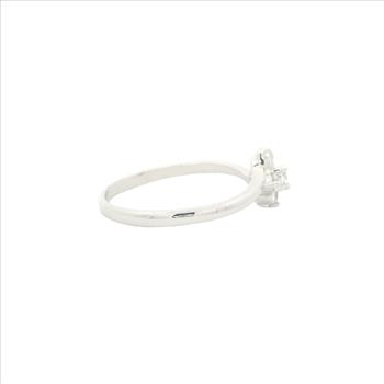 NO RESERVE 0.65 Ct Cubic Zirconia 925 Sterling Silver Ring