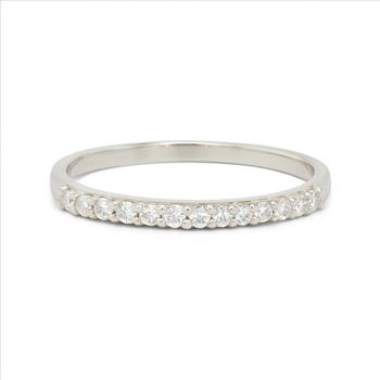 NO RESERVE 0.68 Ct Cubic Zirconia 925 Sterling Silver Ring