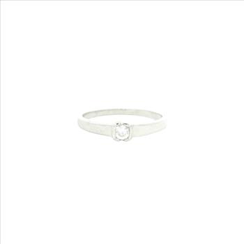 NO RESERVE 0.70 Ct Cubic Zirconia 925 Sterling Silver Ring