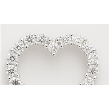 NO RESERVE 0.77 Ct Round Cubic Zirconia 925 Sterling Silver Pendant