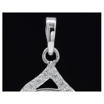 NO RESERVE 0.78 Ct Round Cubic Zirconia 925 Sterling Silver Pendant