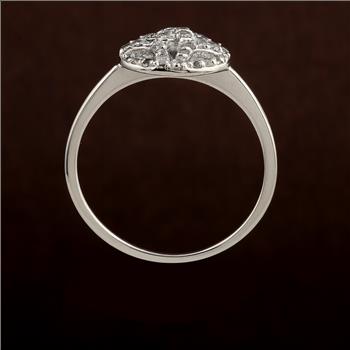 NO RESERVE 0.79 Ct Round Cubic Zirconia 925 Sterling Silver Ring