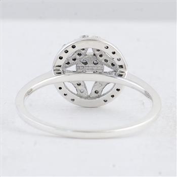 NO RESERVE 0.79 Ct Round Cubic Zirconia 925 Sterling Silver Ring