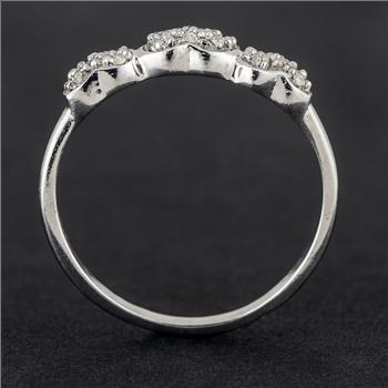 NO RESERVE 0.82 Ct Cubic Zirconia 925 Sterling Silver Ring