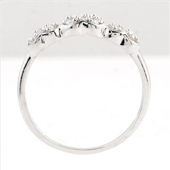 NO RESERVE 0.82 Ct Cubic Zirconia 925 Sterling Silver Ring