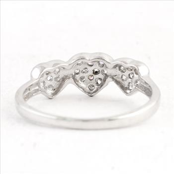 NO RESERVE 0.82 Ct Cubic Zirconia 925 Sterling Silver Ring