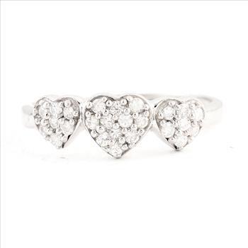 NO RESERVE 0.82 Ct Cubic Zirconia 925 Sterling Silver Ring