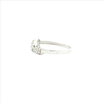 NO RESERVE 0.82 Ct Cubic Zirconia 925 Sterling Silver Ring