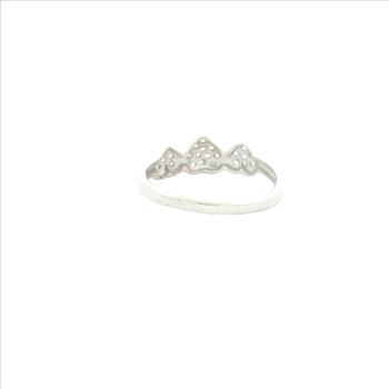 NO RESERVE 0.82 Ct Cubic Zirconia 925 Sterling Silver Ring