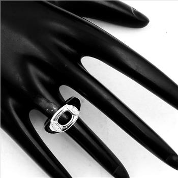 NO RESERVE 0.89 Ct Cubic Zirconia 925 Sterling Silver Ring