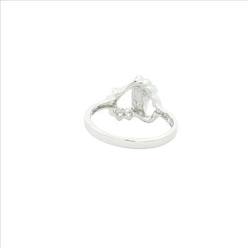 NO RESERVE 0.95 Ct Cubic Zirconia 925 Sterling Silver Ring