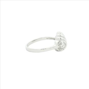 NO RESERVE 0.95 Ct Cubic Zirconia 925 Sterling Silver Ring