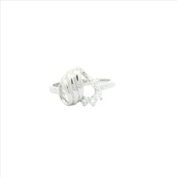 NO RESERVE 0.95 Ct Cubic Zirconia 925 Sterling Silver Ring