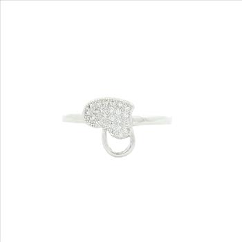 NO RESERVE 0.99 Ct Cubic Zirconia 925 Sterling Silver Ring