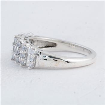 NO RESERVE 1.01 Ct Round Cubic Zirconia 925 Sterling Silver Ring