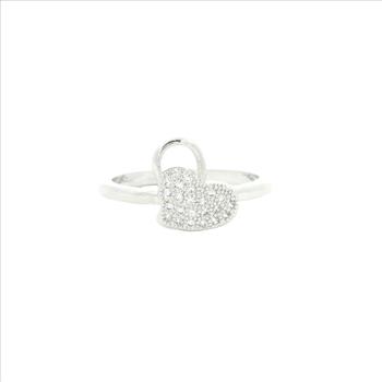 NO RESERVE 1.02 Ct Cubic Zirconia 925 Sterling Silver Ring