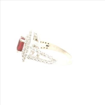 NO RESERVE 10.20 Ct Cubic Zirconia 925 Sterling Silver Ring