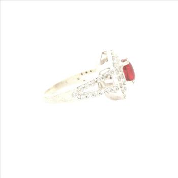 NO RESERVE 10.20 Ct Cubic Zirconia 925 Sterling Silver Ring