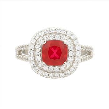 NO RESERVE 10.20 Ct Cubic Zirconia 925 Sterling Silver Ring