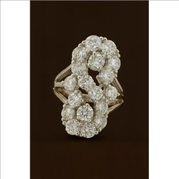 NO RESERVE 10.35 Ct Cubic Zirconia 925 Sterling Silver Ring