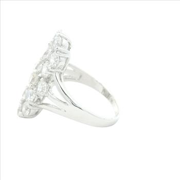 NO RESERVE 10.35 Ct Cubic Zirconia 925 Sterling Silver Ring