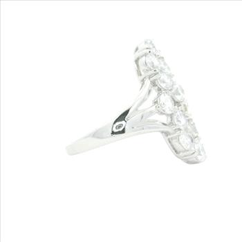 NO RESERVE 10.35 Ct Cubic Zirconia 925 Sterling Silver Ring
