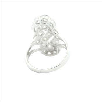 NO RESERVE 10.35 Ct Cubic Zirconia 925 Sterling Silver Ring