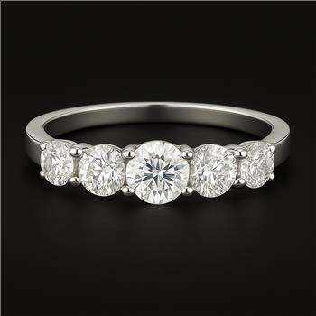 NO RESERVE 1.06 Ct Cubic Zirconia 925 Sterling Silver Ring