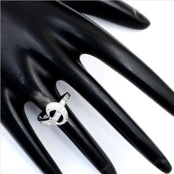 NO RESERVE 1.10 Ct Cubic Zirconia 925 Sterling Silver Ring