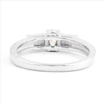 NO RESERVE 1.11 Ct Cubic Zirconia 925 Sterling Silver Ring