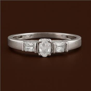 NO RESERVE 1.11 Ct Cubic Zirconia 925 Sterling Silver Ring