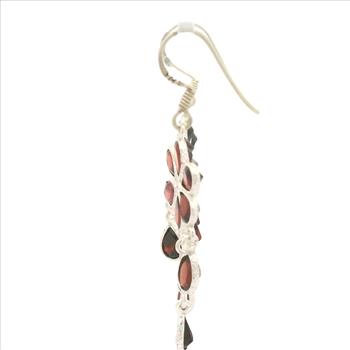 NO RESERVE 11.50 Ct Garnet 925 Sterling Silver Earrings
