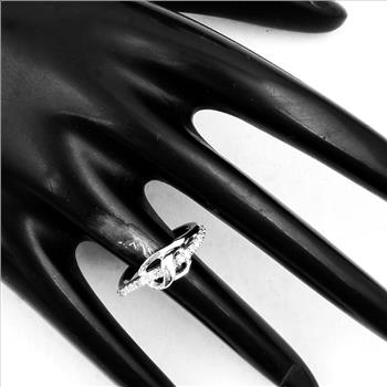NO RESERVE 1.18 Ct Cubic Zirconia 925 Sterling Silver Ring