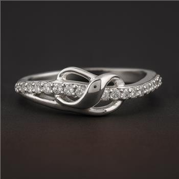 NO RESERVE 1.18 Ct Cubic Zirconia 925 Sterling Silver Ring