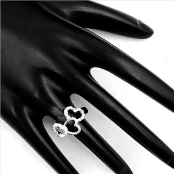 NO RESERVE 1.23 Ct Cubic Zirconia 925 Sterling Silver Ring