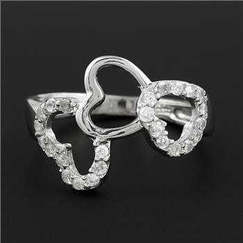 NO RESERVE 1.23 Ct Cubic Zirconia 925 Sterling Silver Ring