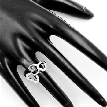 NO RESERVE 1.24 Ct Cubic Zirconia 925 Sterling Silver Ring