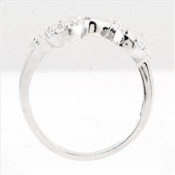 NO RESERVE 1.24 Ct Cubic Zirconia 925 Sterling Silver Ring