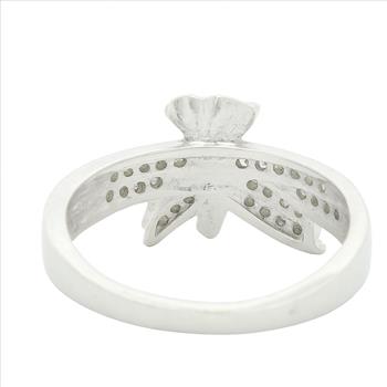 NO RESERVE 1.24 Ct Cubic Zirconia 925 Sterling Silver Ring