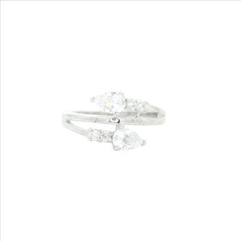 NO RESERVE 1.25 Ct Cubic Zirconia 925 Sterling Silver Ring