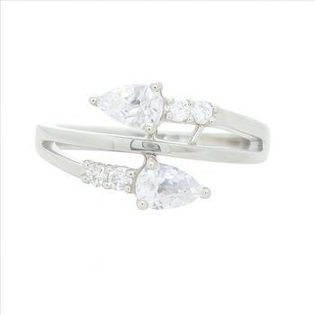 NO RESERVE 1.25 Ct Cubic Zirconia 925 Sterling Silver Ring