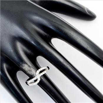 NO RESERVE 1.29 Ct Cubic Zirconia 925 Sterling Silver Ring