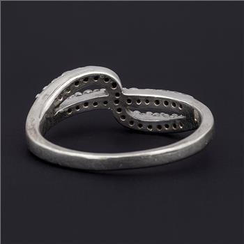NO RESERVE 1.29 Ct Cubic Zirconia 925 Sterling Silver Ring