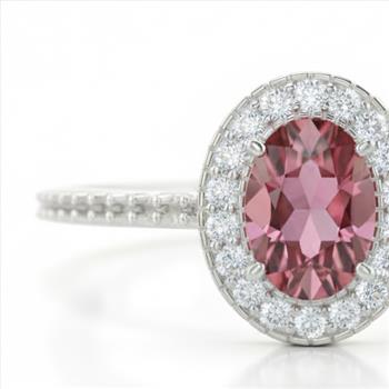 NO RESERVE 1.30 Ct Oval Blue Topaz, White Zircon, 925 Sterling Silver Ring