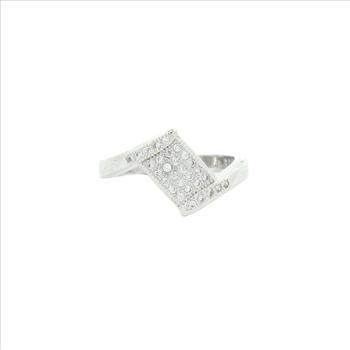 NO RESERVE 1.34 Ct Cubic Zirconia 925 Sterling Silver Ring